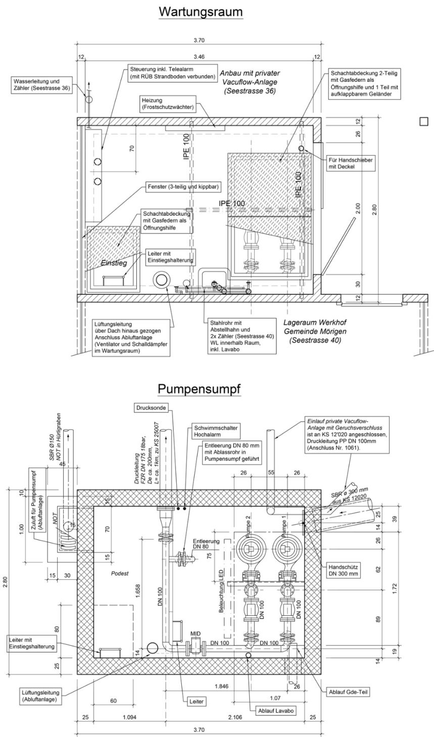 Mörigen PW Brüggliäcker Grundriss